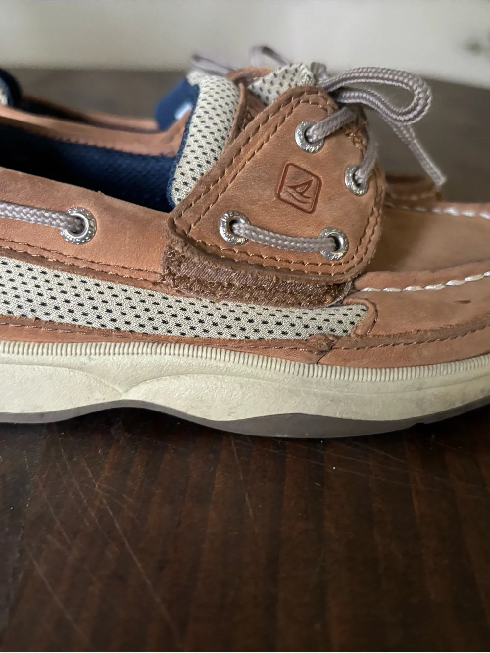 Boys size 12 Sperrys velcro